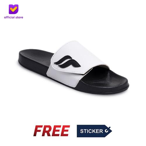 Foto Produk Sandal Slide Pria Footstep Footwear - Nexa White-Black - Putih, 41 dari Footstep Footwear