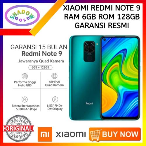Foto Produk XiaoMi Redmi Note 9 6/128 RAM 6GB ROM 128GB GARANSI RESMI - GREEN dari Shadow Gold