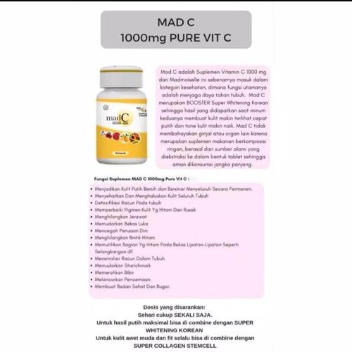 Jual Mad C Madmoiselle Vitamin C 1000mg Memutihkan Kulit Badan Kota Denpasar Bimbalobapalalo Tokopedia
