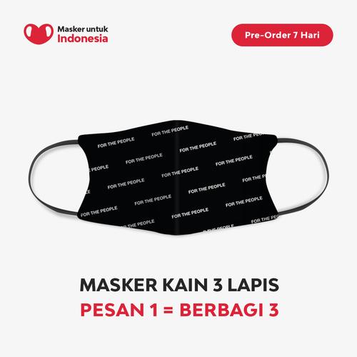 Foto Produk Masker untuk Indonesia x Not For People - Kain Scuba Full Printing dari Masker untuk Indonesia
