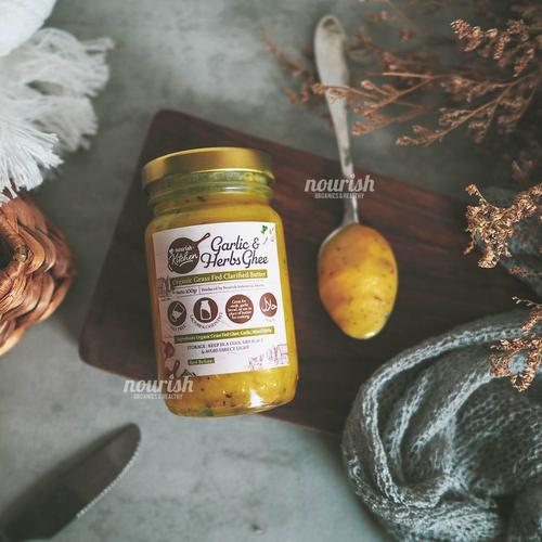 Foto Produk Ghee Garlic & Herbs (Organic & Grass Fed Ghee Clarified Butter) 100 gr dari Nourish Indonesia
