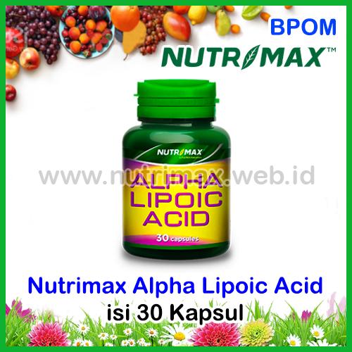 Foto Produk Nutrimax Alpha Lipoic Acid Penurun Kadar Gula Darah & Kolesterol (ALA) dari Nutrimax Online