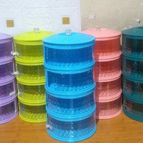 Foto Produk TERMURAH!!! Tudung saji 4 susun / Food Cover 4 Layer - putih polos dari kaivan88