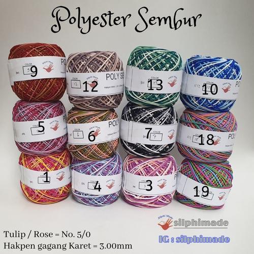 Foto Produk Poly SEMBUR Medium (Benang Rajut Polyester) dari Silphi Made