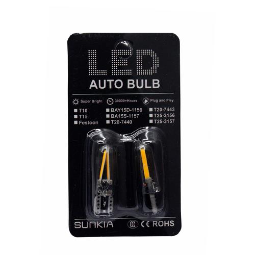 Foto Produk Lampu Mobil LED T10 W5W 2 COB 2PCS Long dari CarsAudio