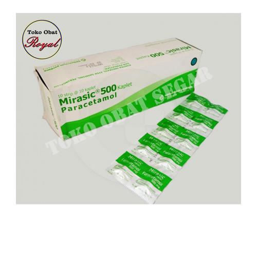Jual Mirasic Paracetamol 500mg Pereda Demam dan Nyeri Jakarta Barat