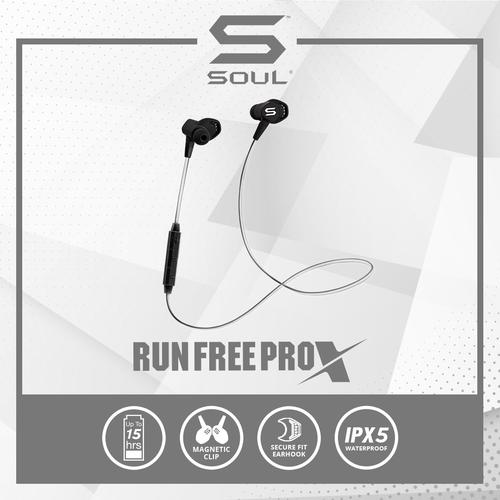 Foto Produk Soul Run Free Pro X Sport Bluetooth Wireless Earphone Tahan air - Hitam dari Soul official
