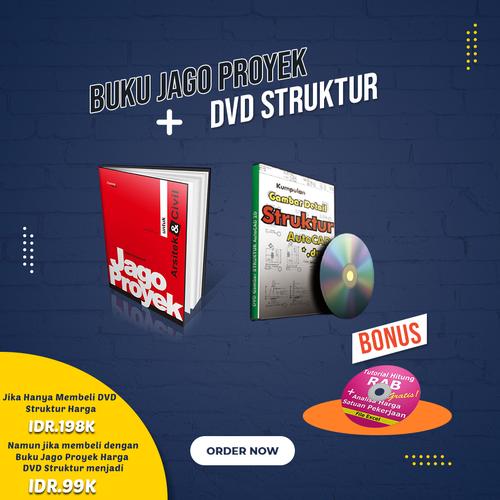 Foto Produk Buku JAGO PROYEK Arsitek dan Sipil dan DVD STRUKTUR dari Arsitek Online 77