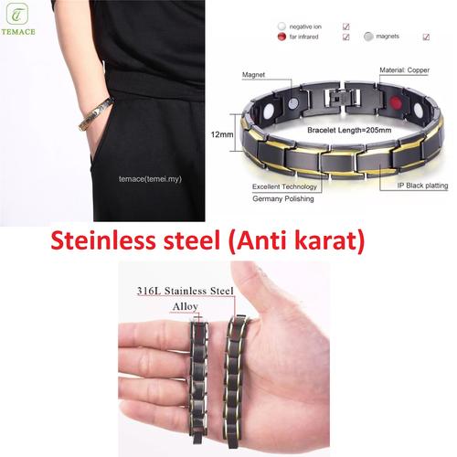 Foto Produk gelang tangan pria gelang kesehatan silver import murah berkualitas dari Satu Furniture Tangerang