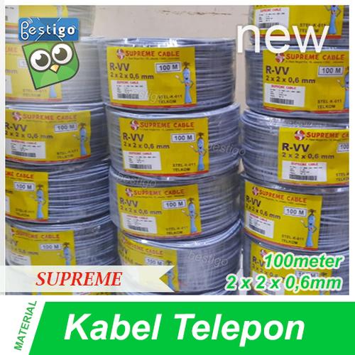 Foto Produk Kabel Telepon Supreme 2 Pair 100M dari BESTIGO PABX TELEPON