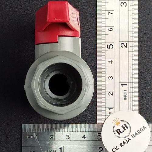 Foto Produk Stop Kran / Ball Valve PVC 1/2" / Tebal Berkualitas dari CV RAJA HARGA