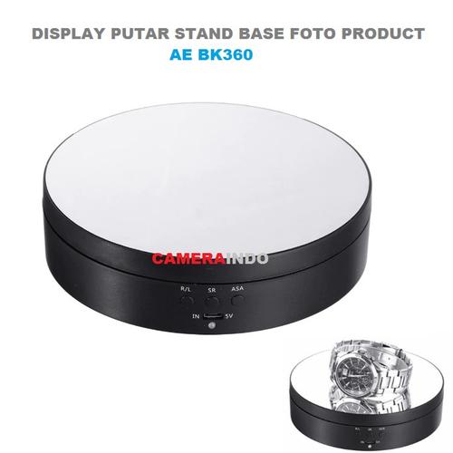 Foto Produk Rotating display Fotografi display Putar Stand Base AE BK360 dari SMN Official