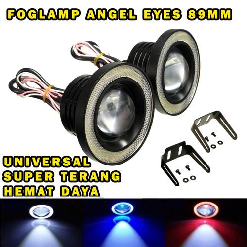 Jual Lampu LED FOGLAMP ANGEL EYES 89MM - LED FOG LAMP