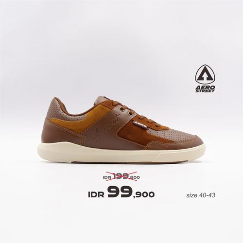 Foto Produk Aerostreet 40-43 Oscar Coklat - Sepatu Sneakers Casual Aero Street - 40 dari Aerostreet