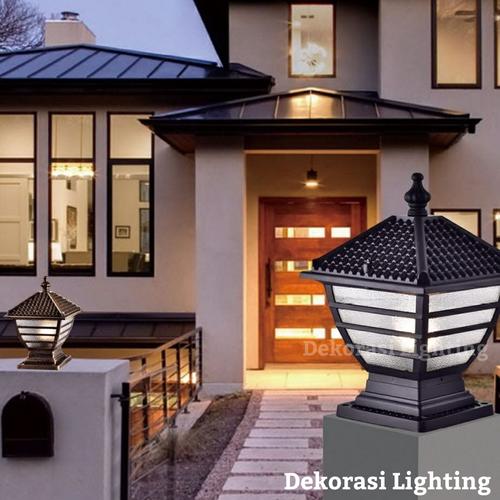Jual L1069 Lampu Pilar E27 Lampu Dinding Pagar Taman Waterproof Outdoor Tembaga Jakarta Pusat Dekorasi Lighting Tokopedia