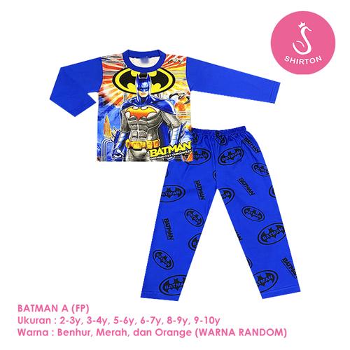 Foto Produk Baju Setelan Anak Laki-Laki Panjang Full Print Batman Shirton - BATMAN A FP, 2-3y Panjang dari shirton