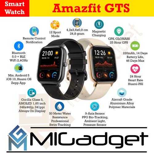 Jual Amazfit GTS - Smartwatch Garansi Amazfit Indonesia 1 Tahun - Obsidian  Black - Kota Malang - Mi Gadget | Tokopedia