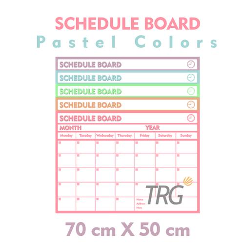 Foto Produk Schedule Board Pastel TRG - Papan Jadwal Papan Whiteboard Flexible TRG - Blue dari TRG Official Shop