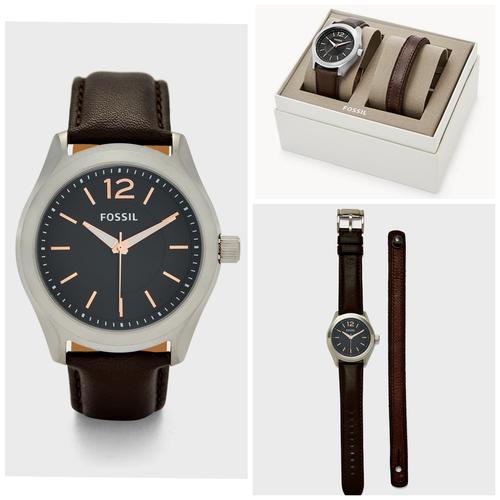 Jual Jam Fossil BQ2340SET Editor Brown 