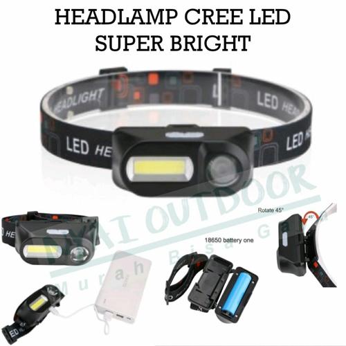 Foto Produk headlamp senter kepala led super bright - batreai 18650 dari Nyai Outdoor