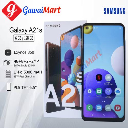 Foto Produk SAMSUNG GALAXY A21s 6/128GB RAM 6GB ROM 128GB GARANSI RESMI - Silver dari Gawai Mart