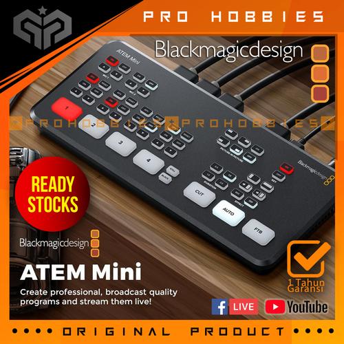 Foto Produk Blackmagic Design ATEM Mini HDMI Live Stream Switcher ORIGINAL dari Pro Hobbies