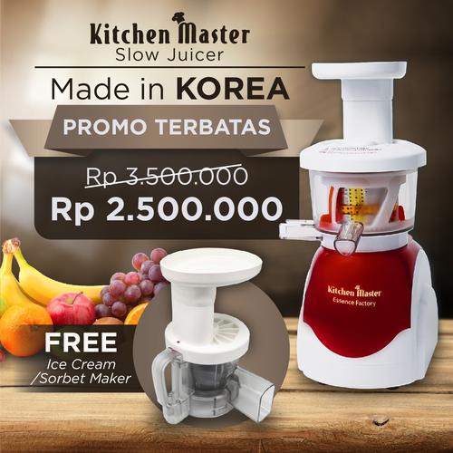 Promo Slow Juicer Kitchen Master Made in KOREA VS kuving hurom hi cook