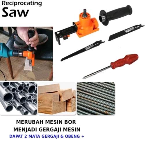 Foto Produk Adaptor Bor Drill Menjadi Gergaji Jig Saw Konverter Mesin Bor Jigsaw. dari gapura tools