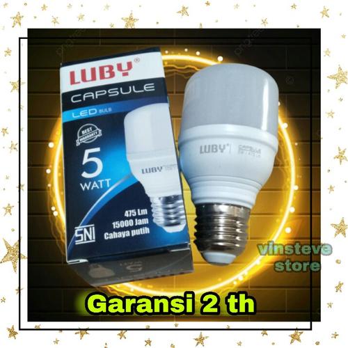 Foto Produk Lampu Led 5 Watt Luby Capsule Cool Daylight dari VinSteve Store