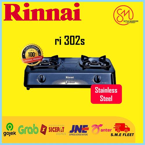 Gambar RINNAI RI 302S Kompor Gas 2 Tungku RI 302 S - TANPA BUBBLE dari Setia Mandiri Elektronik Jakarta Barat Tokopedia