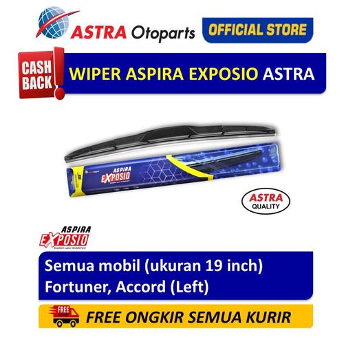 Foto Produk Wiper Blade Hybrid Graphite ASPIRA EXPOSIO Fortuner,Accord uk. 19inch dari Astra Otoparts