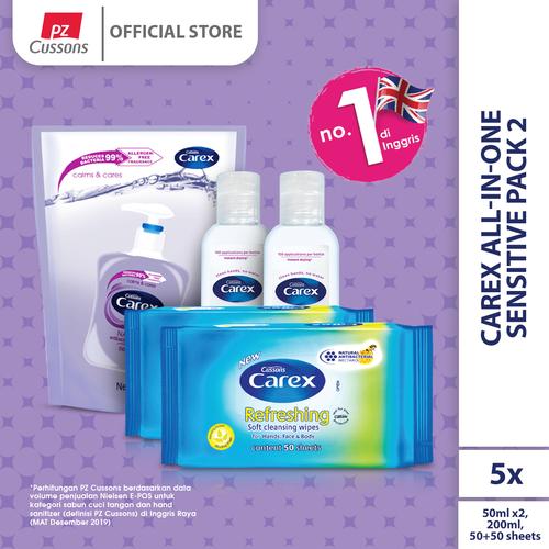 Foto Produk Carex All-In-One Sensitive Pack 2 dari Cussons Official Store