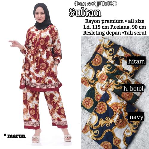 Foto Produk Setelan sultan / one set sultan / pajamas sultan / piyama jumbo dari RisqianaBatik