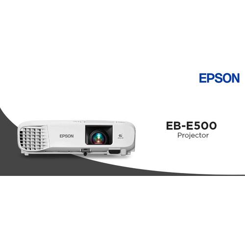 Jual Projector EPSON EB E500 XGA 3300 Lumens (1024 x 768) I WHITE