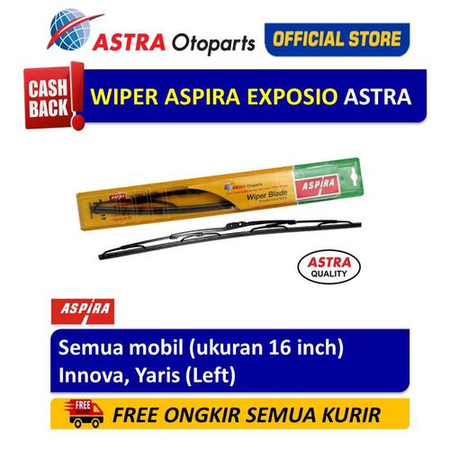 Foto Produk Wiper Blade ASPIRA: Innova, Yaris (L) (ukuran 16 inch) dari Astra Otoparts