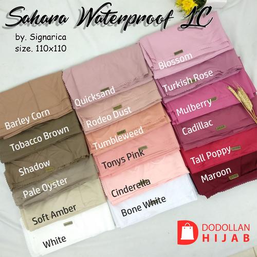 Foto Produk Hijab Segi Empat Polos Voal Miracle Waterproof By Malaica Laser Cut dari Dodollan Hijab
