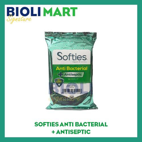 Foto Produk SOFTIES Tissue Basah ANTI BACTERIAL 20s - Bioli Mart - Antiseptic dari Bioli Signature