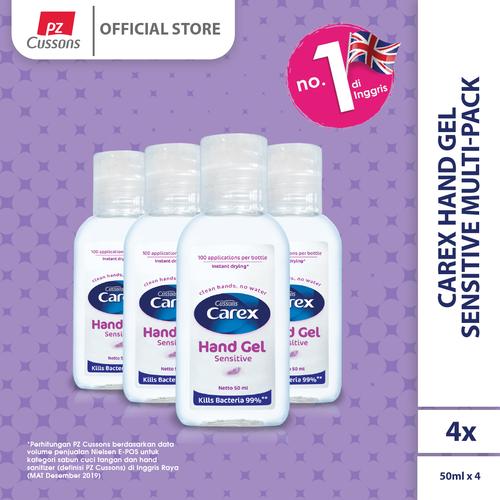 Foto Produk Carex Hand Gel Sensitive Multi-Pack dari Cussons Official Store