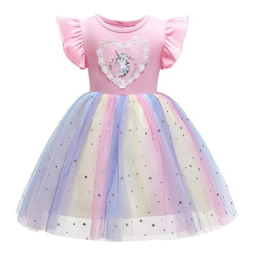 Dress Unicorn Rainbow Star And Moon 