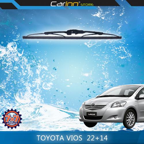 Foto Produk 7x7 Sepasang Wiper Kaca Depan Toyota Vios 2003-2007 22" & 14" dari Carinn Store