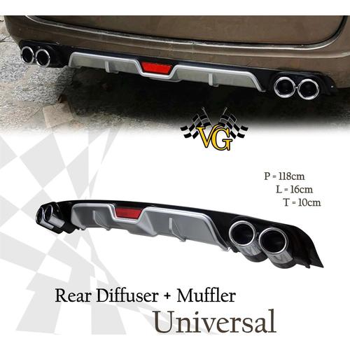 Jual Rear Diffuser & Muffler Universal Kota Surabaya