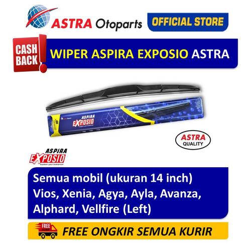 Foto Produk Wiper Blade Hybrid Graphite ASPIRA EXPOSIO Agya,Avanza ukuran 14 inch dari Astra Otoparts