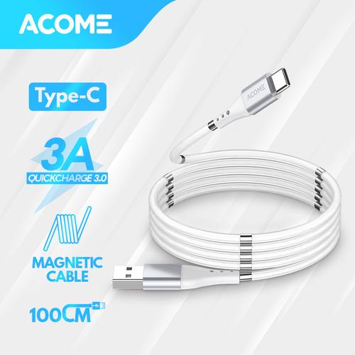 Foto Produk Acome Kabel Self Winding Magnetic Fast Charging 2.4A ATM010 – Micro - Type-C dari Acome Indonesia