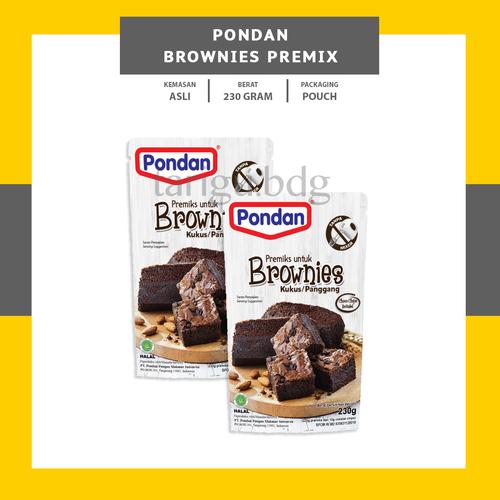 Foto Produk BROWNIES PREMIX PONDAN 230GR - TEPUNG BROWNIS PANGGANG KUKUS INSTANT dari Tarigu_bdg