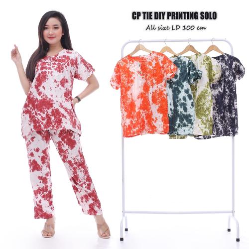 Foto Produk Setelan Celana Panjang Tidie / Baju Tidur Batik / Busui dari RisqianaBatik