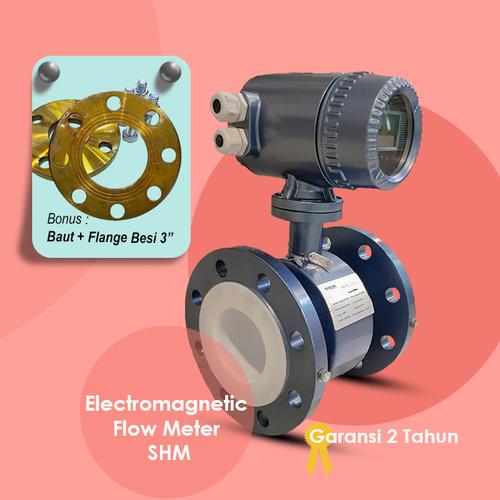 Jual Flow Meter Electromagnetic SHM DN80 + Bonus Flange Besi dan Baut ...
