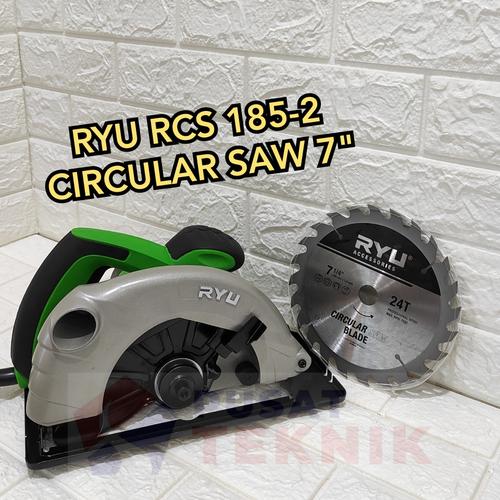 Gambar NEW MODEL RYU RCS 185-2 - CIRCULAR SAW RYU 185-2 - MESIN SERKEL RYU 7" dari PUSAT TEKNIK TOKO undefined Tokopedia