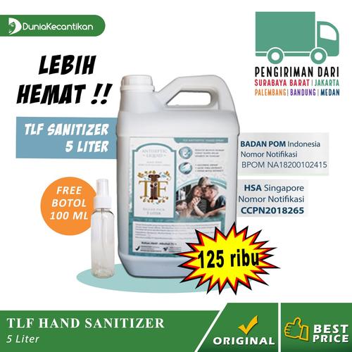 Foto Produk TLF Hand Sanitizer Liquid 5 Liter / Antiseptik Spray Alkohol 70% BPOM dari DuniaKecantikan