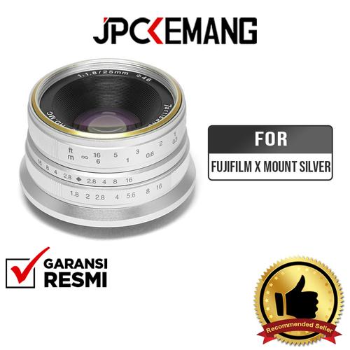 Foto Produk 7ARTISANS 25MM F/1.8 FOR FUJIFILM X MOUNT - Silver dari JPCKemang