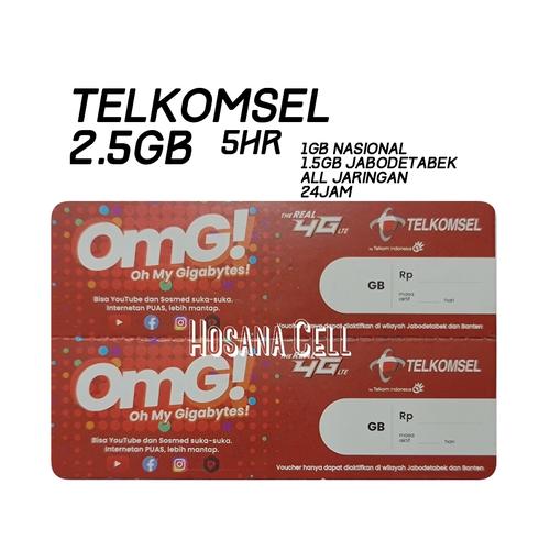 Foto Produk Voucher Paket Data Telkomsel 2.5GB dari Hosana Cell Official